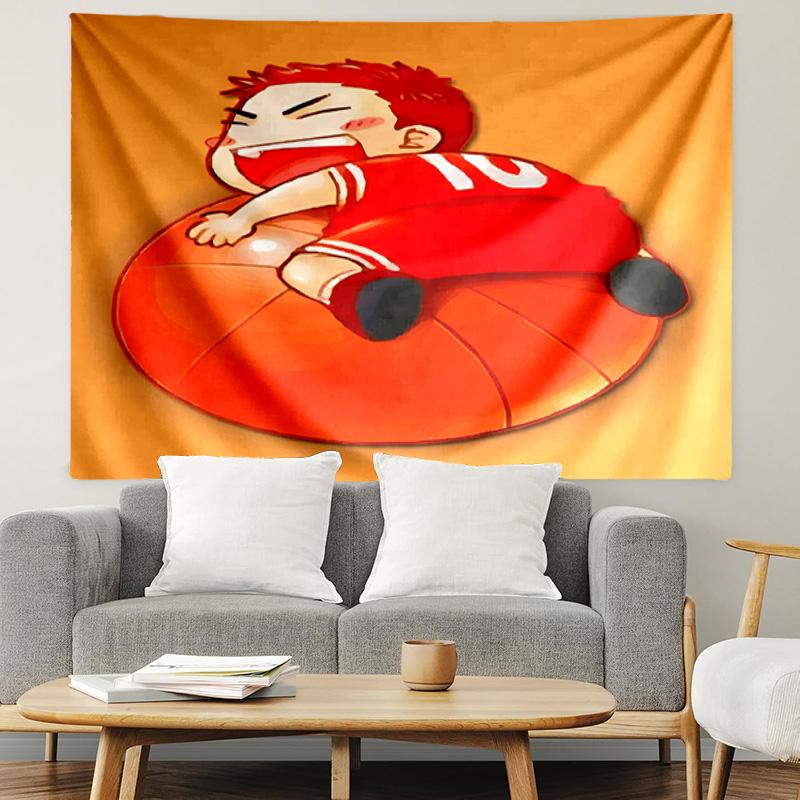 SLAM DUNK Print Tapestry, Lightweight Wall Hanging, for Bedroom, Dorm, Living Room, Home Art Decor, Birthday Christmas Gift for Friends
