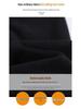 Women's High-Waist Black Micro-Flare Non-Stick Jeans - Plus Size, Wide Leg, Floor-Length, Autumn Collection