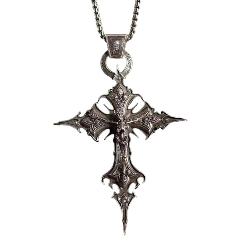 Stylish Crosses Pendant Charm Necklace Resistant to Tarnish Jewelry Accessory for Personalized Expression and Faith 1