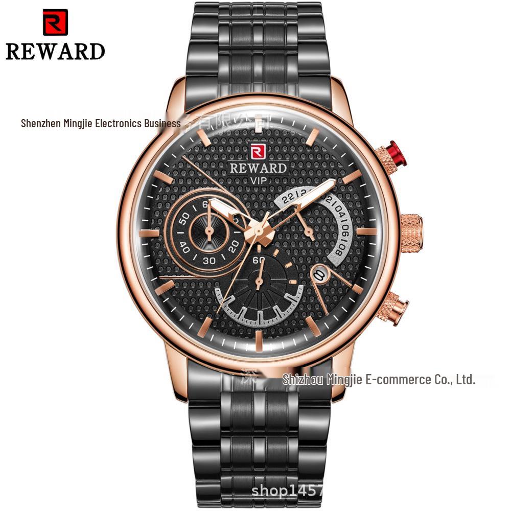 REWARD 81002M Men s Six-Hand Multi-function Waterproof Quartz Sports Watch