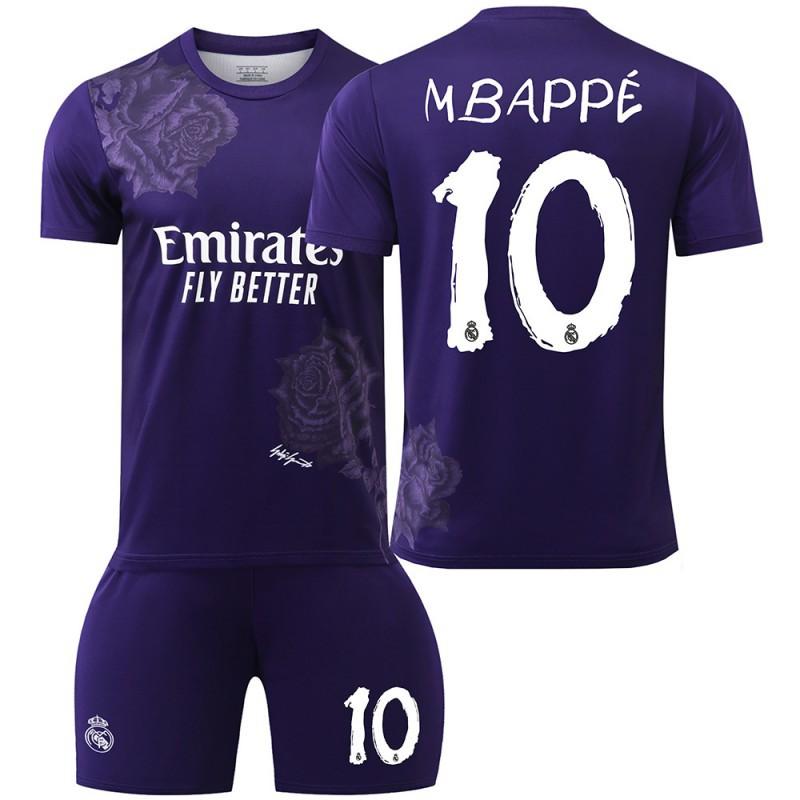2425 Y3 Fußballtrikot mit Co-Branding Nr.. 7 C Rovinicius 5 Bellingham 10 Mbabpe Trikot Set
