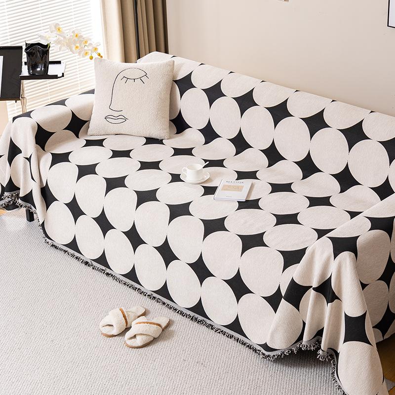 

INS Стиль синельное полотенце для дивана с полным покрытием, универсальный чехол для дивана Four Seasons, против царапин, с антипригарным покрытием, шерстяной чехол для дивана, нескользящий коврик, тканевый чехол 180*130cm