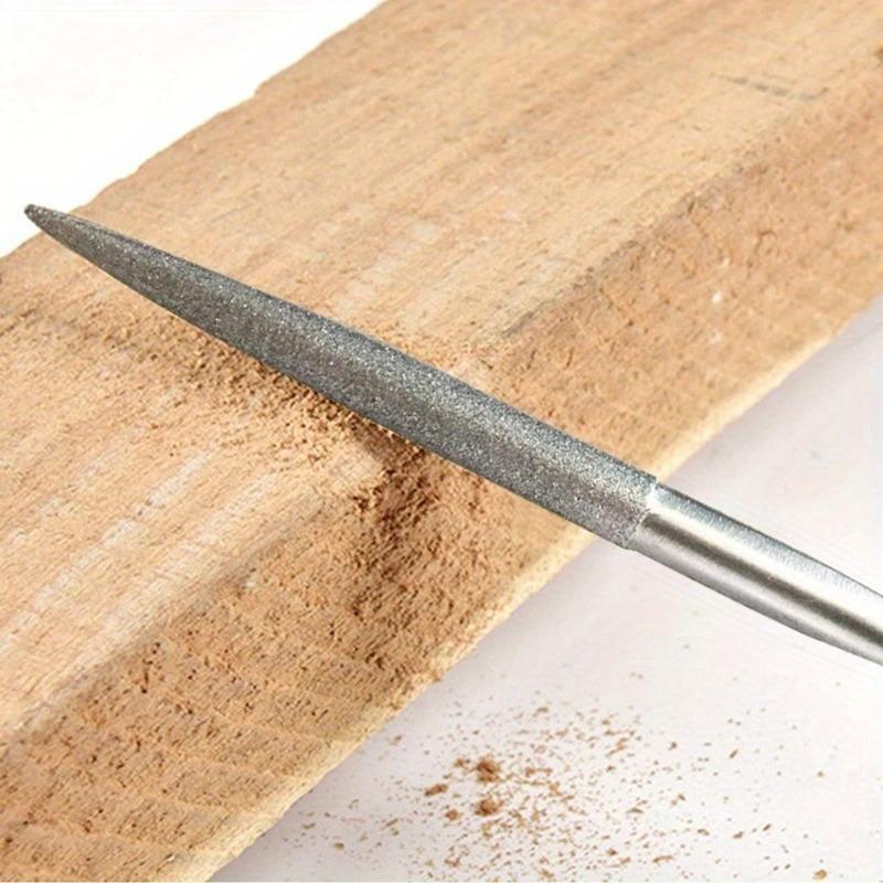 10Pcs Diamond Needle File Set 3x140mm Mini Needle File Kit For Stone Glass Metal Carving Craft Hand Tools Needle File Set