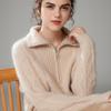 Women's Thickened Cashmere Turn-Down Collar Sweater