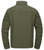 KEFITEVD Size 3XL Men's Water-Repellent, Windproof, Military, Tactical, Fishing, Workwear, Hiking, Breathable, Fleece-Lined Jacket, Green,