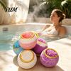 Bathing Accessories 100G Handmade Sea Salt Bath Bombs, Natural Plants Extract Essential Oils Fizzies Ball Ball, Dry Skin Moisturizing Shower for Women