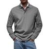 2025 New Men's Casual Versatile Long Sleeve Button Lapel Shirt