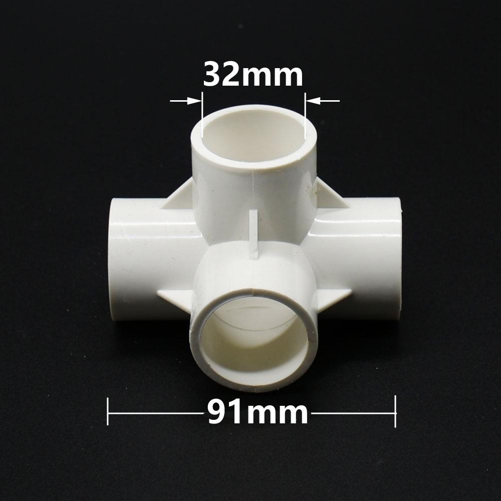 20/25/32/50mm PVC Connector 3/4/5-way Plastic Coupler Three-DimensionalWater Supply Pipe Fittings DN15/20/25/40