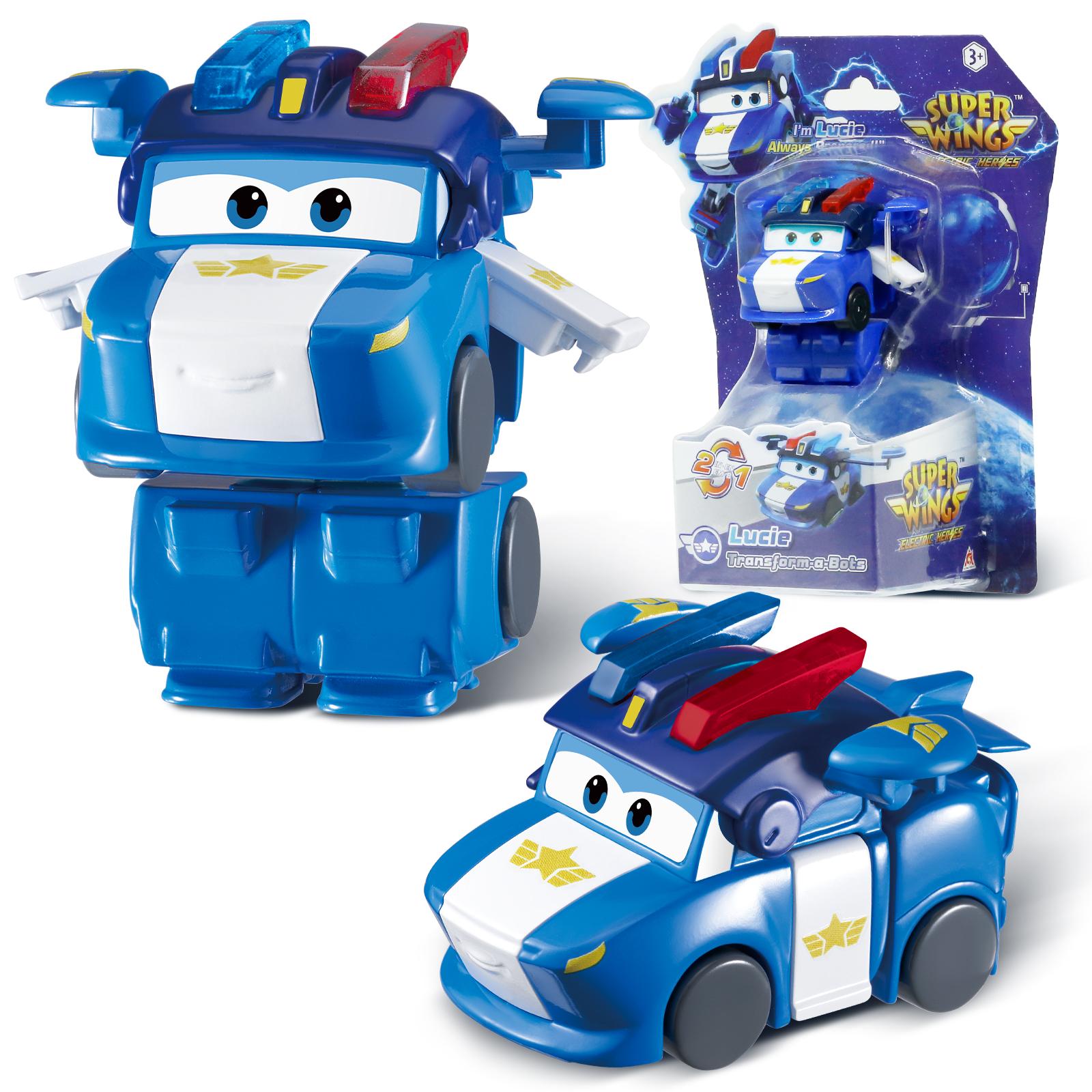 Суперкрылья Мини НОВЫЙ Джетт 2 дюйма Трансформирующийся Робот в Самолет за 3 Шага Деформация Фигурки Действия 2 Режима Трансформации Детская Игрушка