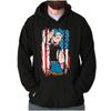 Popeye the Sailor Man Salute American Flag Hoodie Hooded Sweatshirt Men Women