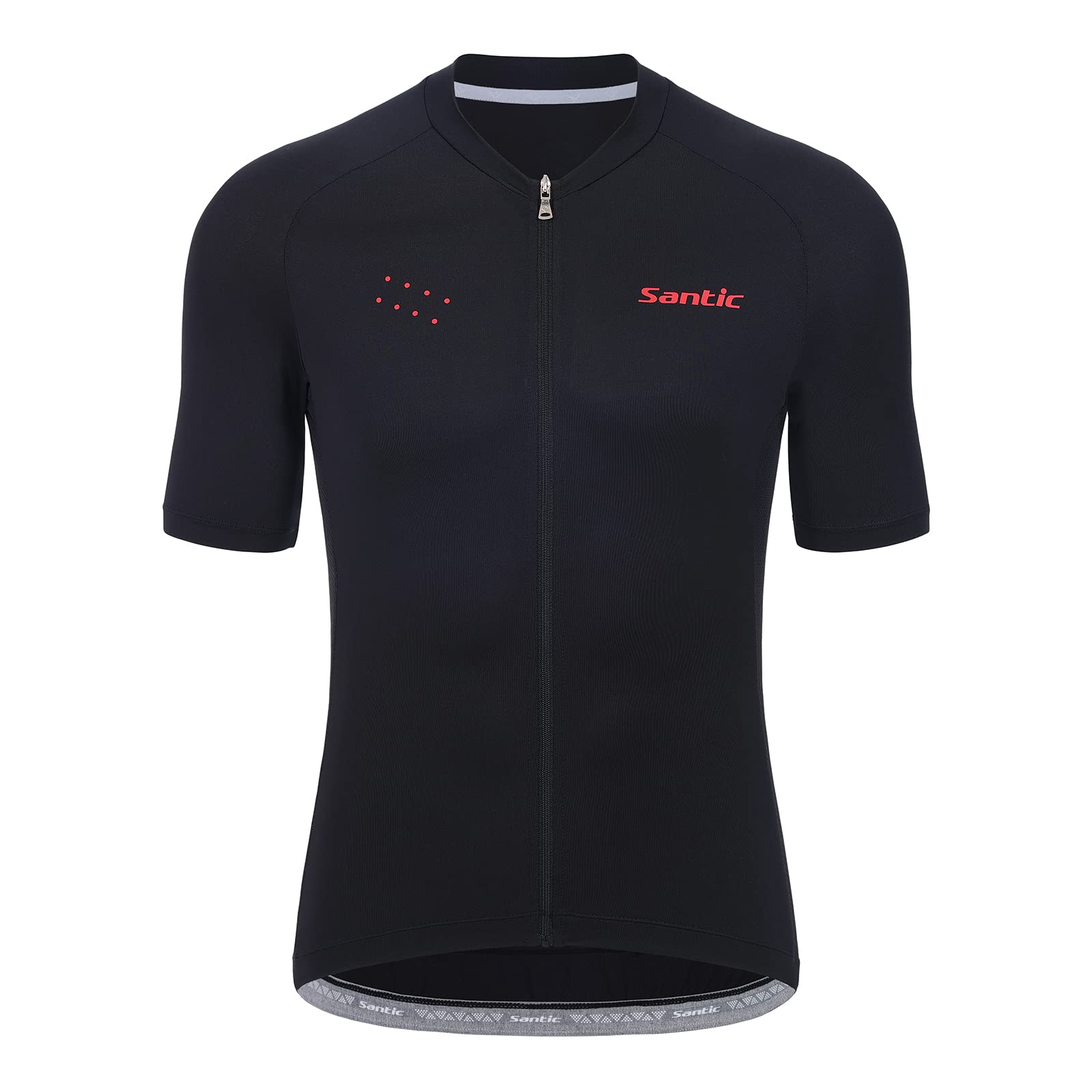 

Мужская велосипедная джерси с коротким рукавом Santic, Летняя велосипедная одежда, Влагоотводящая, Быстросохнущая, Защита от УФ-лучей