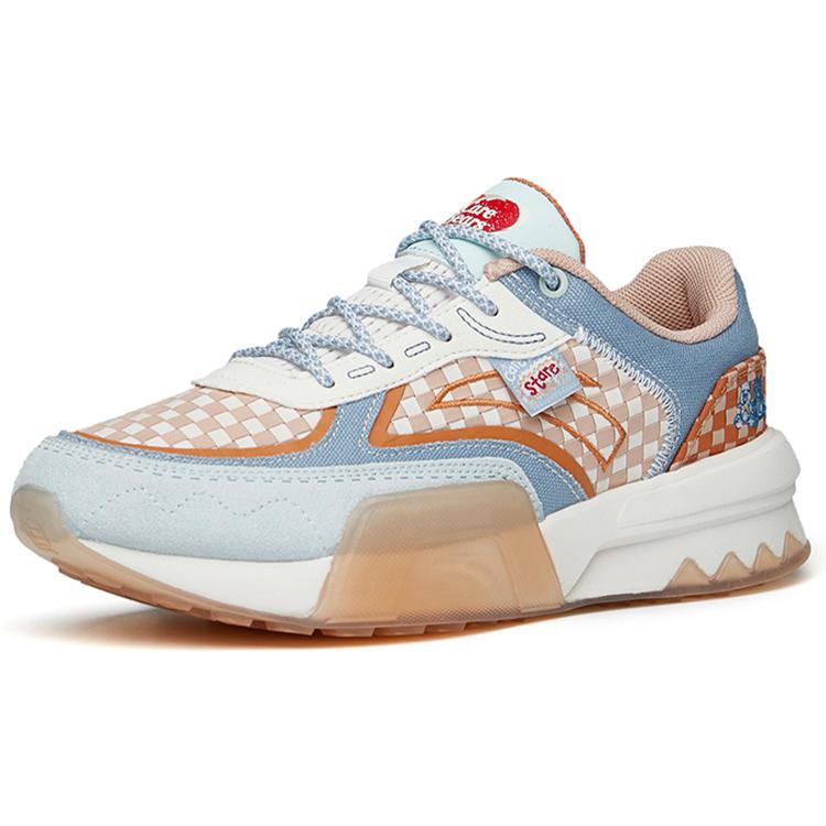New Anta A Dao Shock Absorbers Slip Resistant Low Top Sports Casual Shoes Women's Yellow Orange 122228871-6