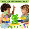 Frog Math Balance Scale Educational Toy for Kids Number Learning And Counting Montessori Interactive Toy for Ages 3-6