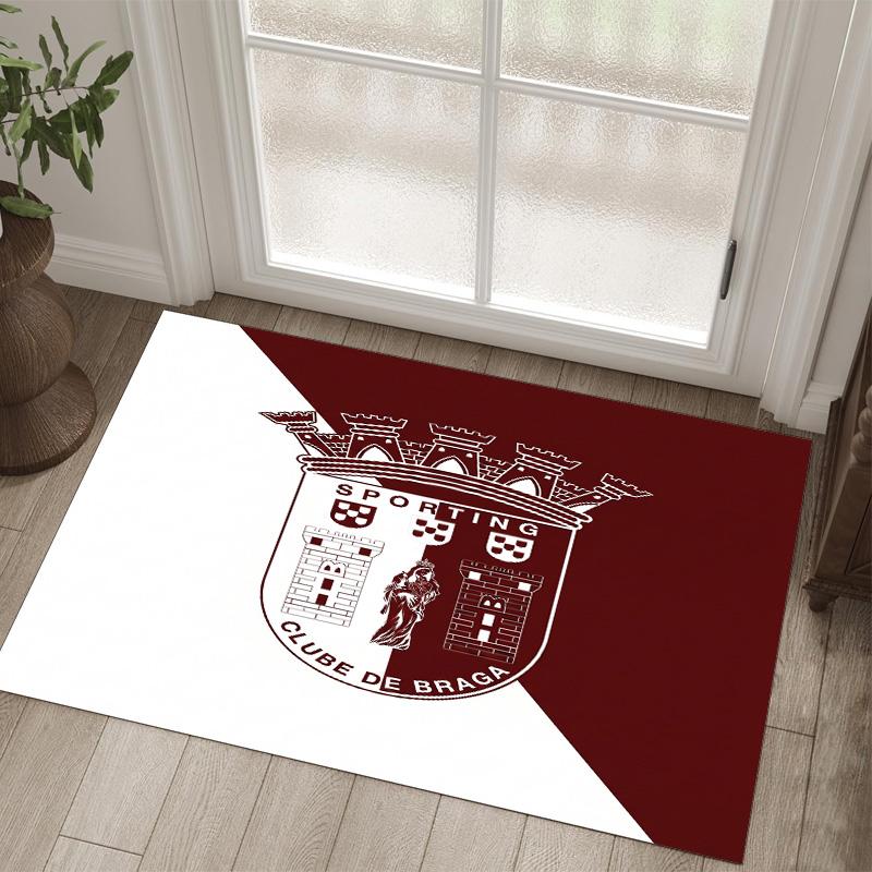 Braga FC Design Crystal Velvet Carpet Cozy Non?Slip Printed Rug For Bedroom Living Room Entrance