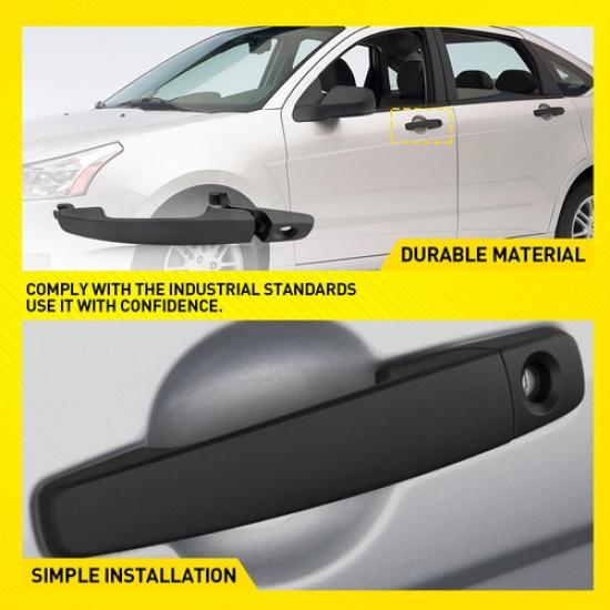 For 2008-2011 Ford Focus Driver LH Exterior Door Handle And Bracket Primed EOOK