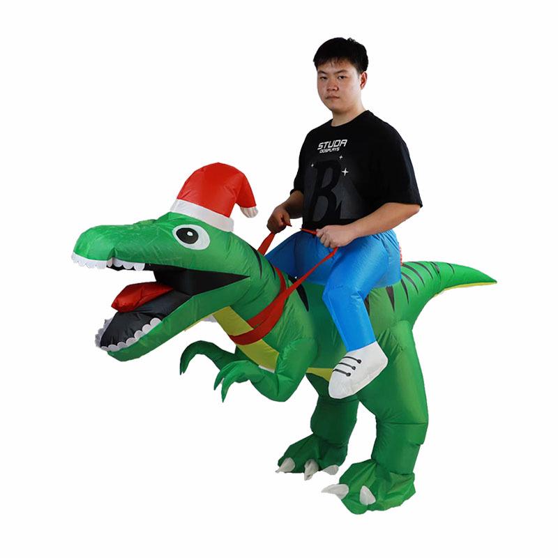 Inflatable Christmas Tree, Snowman, and Reindeer Costume for Festive Parties