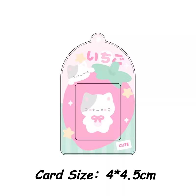 New Arrivals Cute Animal Photo Frames Kawaii Pudding Photocard Holder 2 Inch Kpop Photocard Sleeves INS Style Original Design