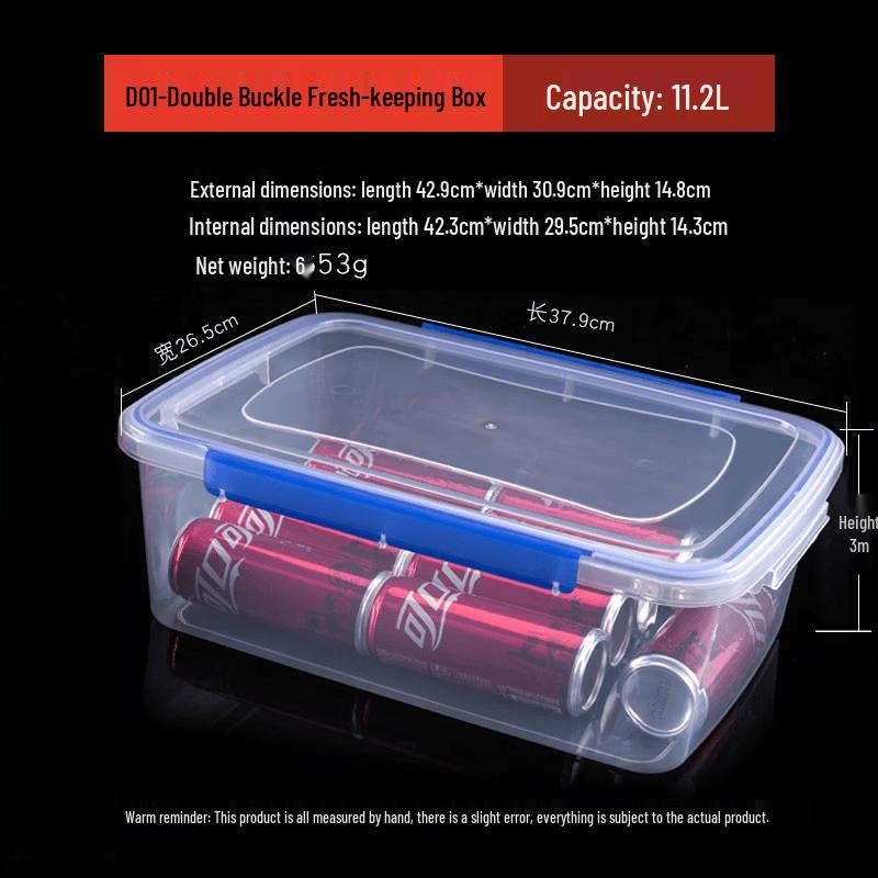 

ZISIZ Transparent Rectangular Food Storage Container