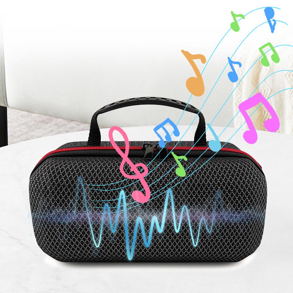 Sound Permeable Bag EVA Speaker Pouch Bag Shockproof Carrying Organizer Storage Bag for Marshall Middleton II for Charge 6