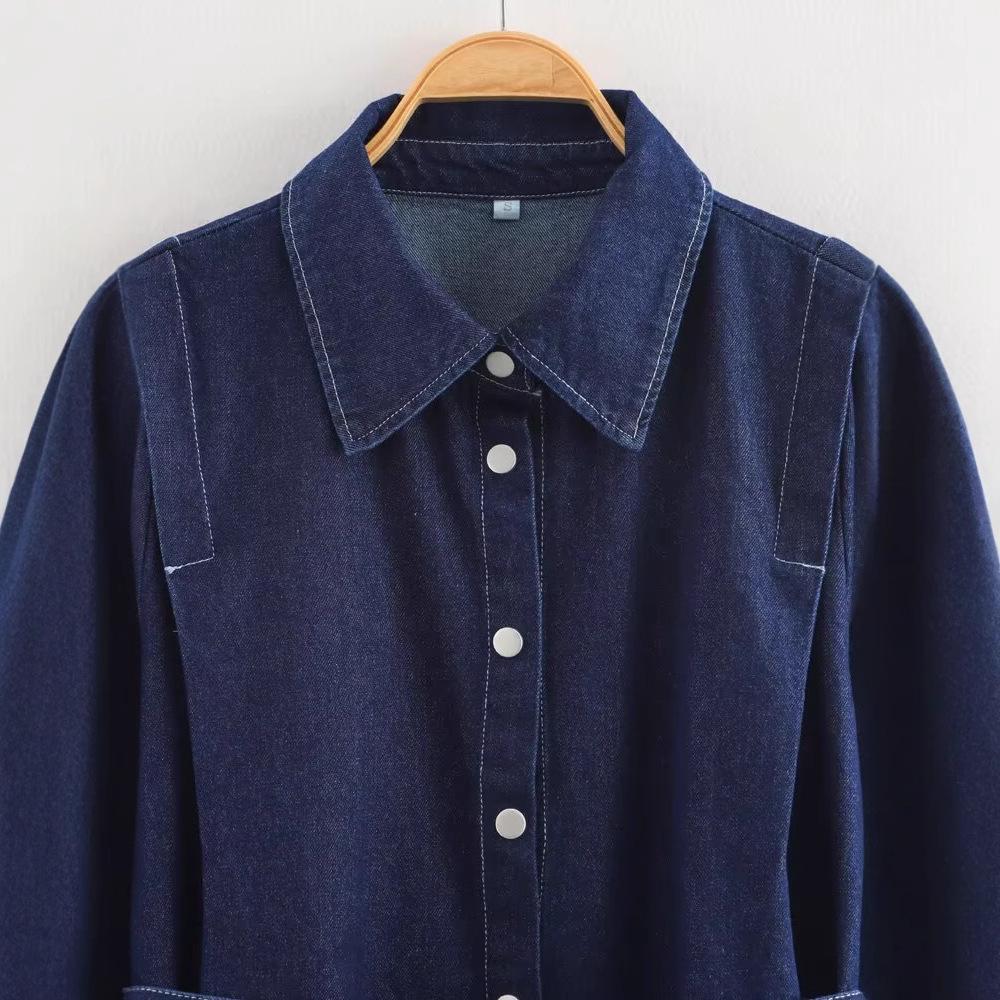 2025 Spring Women's European & American Fashion: Loose Belted Top & High-Waist Long Pants