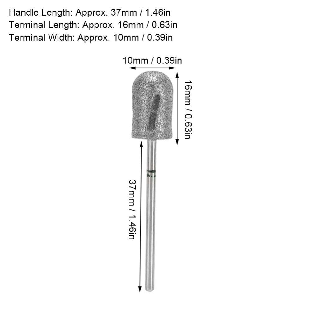 Stainless Steel Pedicure Polishing Head 3/32 Inch Shank Pedicure Drill Bit Home Salon