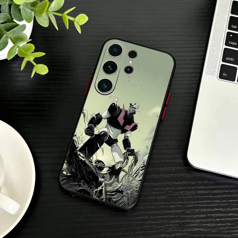 Anime M-Mazinger Z Phone Case For Samsung S26,S25,S24,S23,S22,S21,S20,Ultra,Plus,FE Black Soft Cover