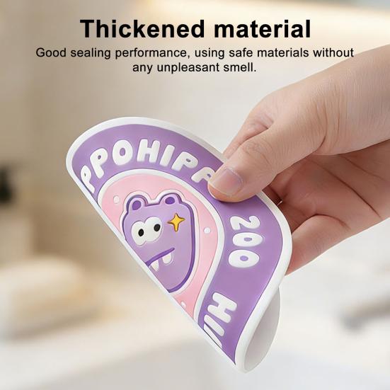 Cartoon Animal Pattern Floor Drain Cover Anti-Odor Sealed Design Waterproof Floor Drain Cover Sewer Accessories
