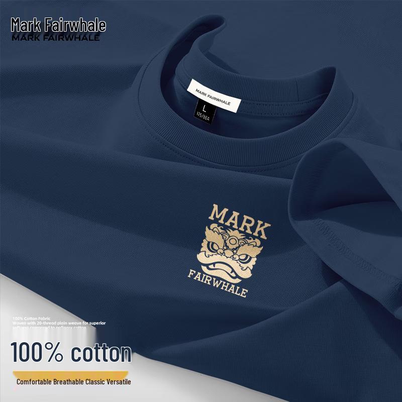 Мужская хлопковая футболка свободного кроя Mark Fairwhale 4XL