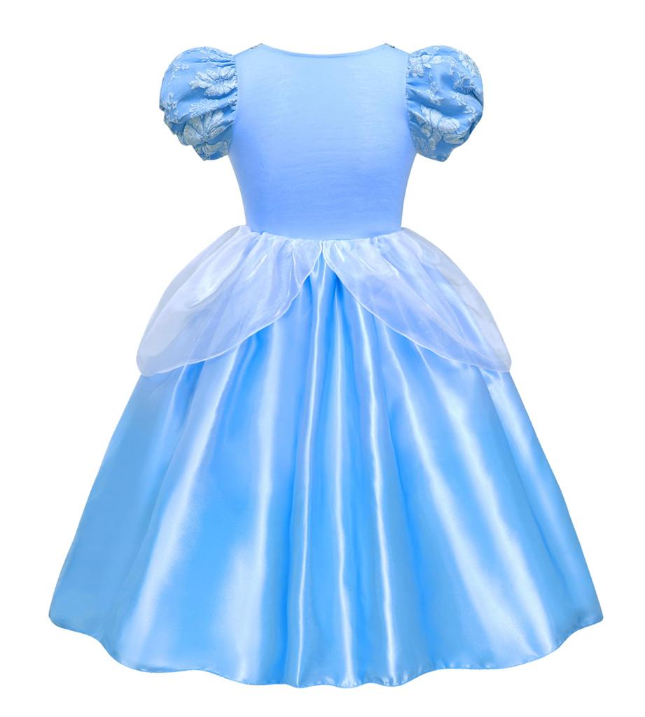 TYHTYM Princess Blue Cosplay Sizes Perfect for Photo and Amusement Parks Dress, Kids' Dress, Costume, 105-120cm, Christmas, Halloween, Children's Day,