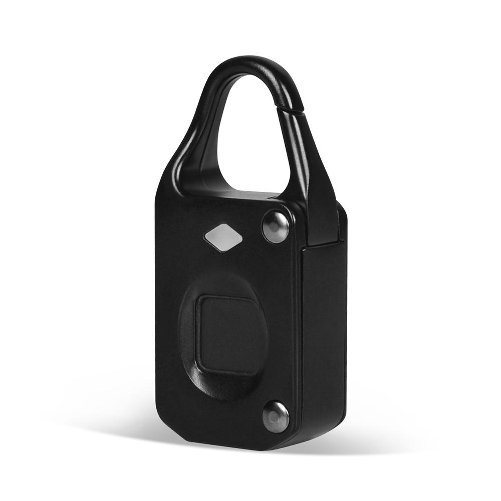 OEM ODM Portable Electronic Anti-theft Padlock Tuya APP Unlock Biometric Fingerprint Smart Lock for Backpack Drawer Gym Locker (Black,Anti-Peep Code&Fingerprint+App) чёрный