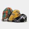 Classic Plaid Beret Hat For Women Men With Sun Protection Cotton Spring Summer Fashion Accessory