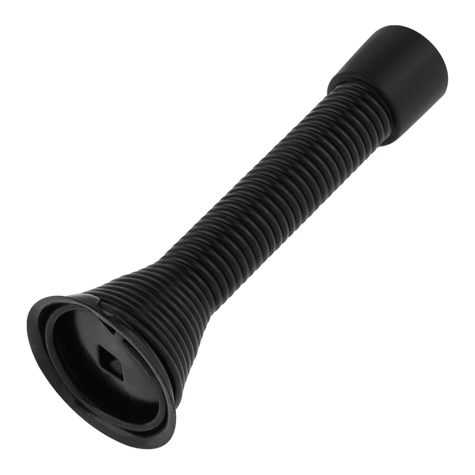 

3.375 Inch 1pc Spring Door Stop Bottom Mount Rubber Bumper Wall Protector Secure Hold Damage Prevention чорний