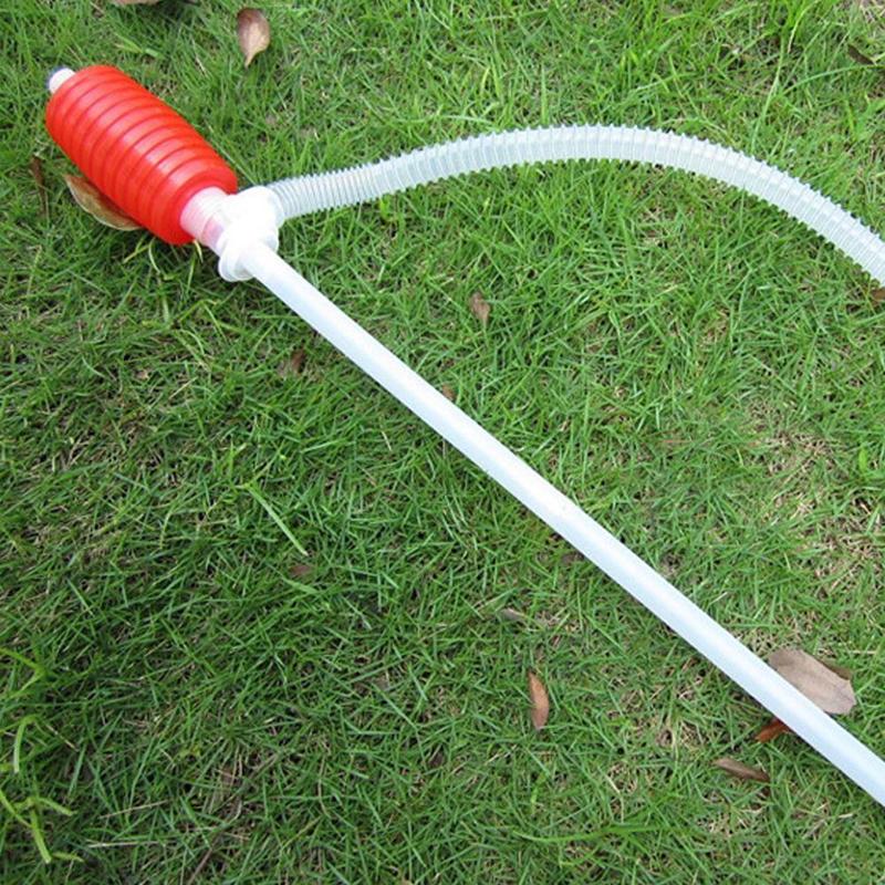 Manual Siphon Suction Pump Water Chemical Liquid Pump Portable Car Truck Fuel Syphon Oil transfer Hand Pump funnel Dropshipping
