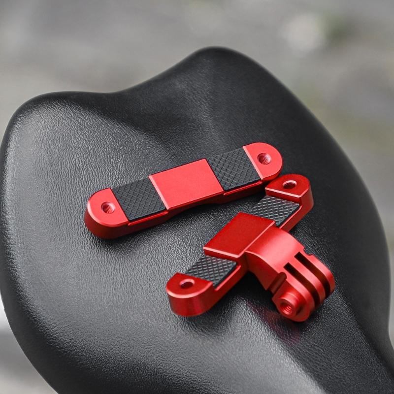 Action Camera Seats Bracket High Strength Aluminum Easy Installation for Action Camera On Bicycles