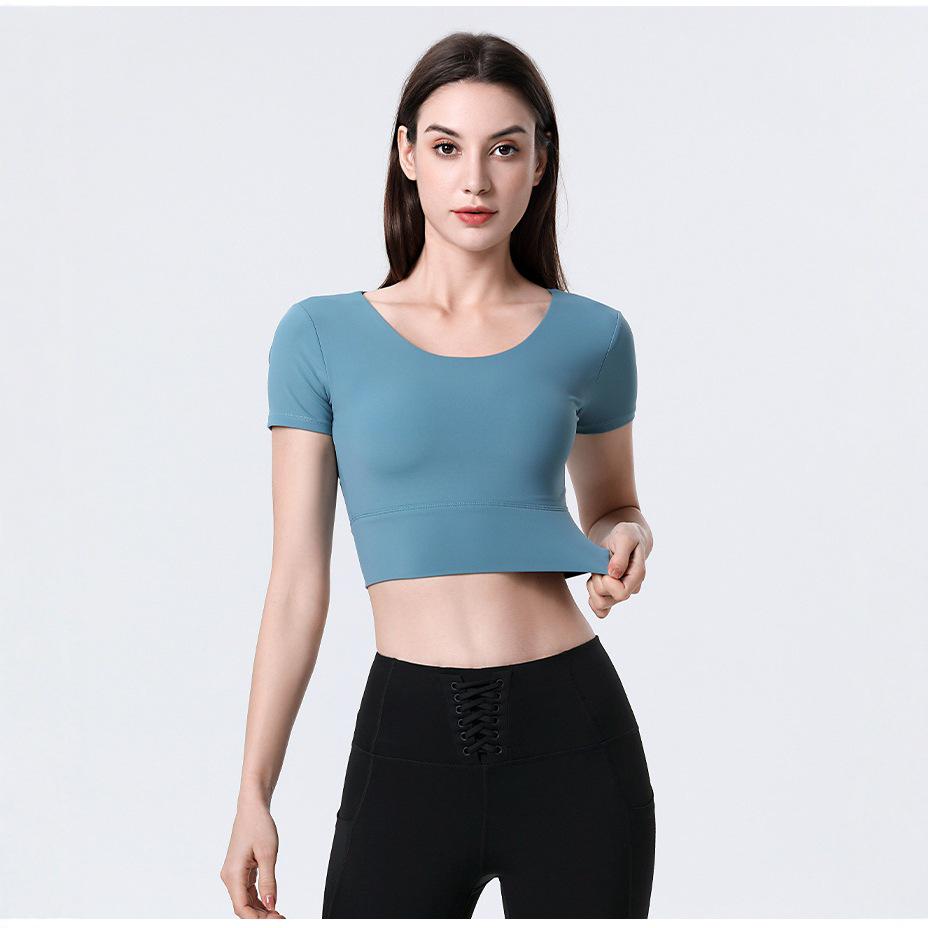 Women's Cross-Back Sleeveless Yoga Crop Top for Outdoor Fitness