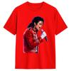 MMichael JJackson Poster TShirt Summer Leisure T Shirts 100 Cotton Crewneck Oversize Clothes Short Sleeves Y2K Casual Tshirt