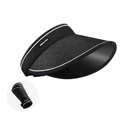Sun Visor for Straw Sun UV Protection Sun Wide Small Face Sweat Quick Fly Straw Outdoor Black [ZVCXOE] Women, Hat, UPF+50, Hat, Spring/Summer, Brim,
