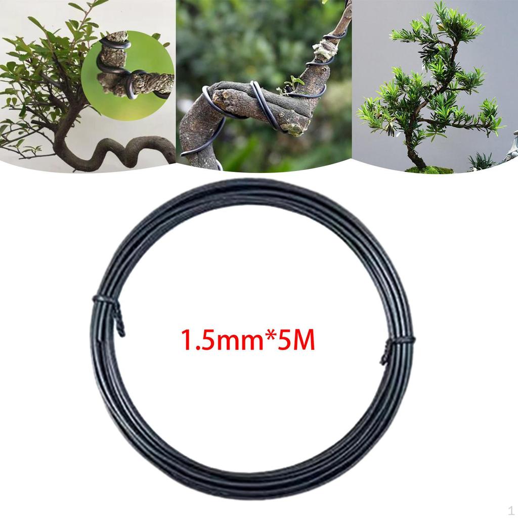 1/1,5/2 mm Drut Treningowy do Bonsai Podpora dla Roślin Pnących Aluminium do Trawnika Ogród Zewnętrzny