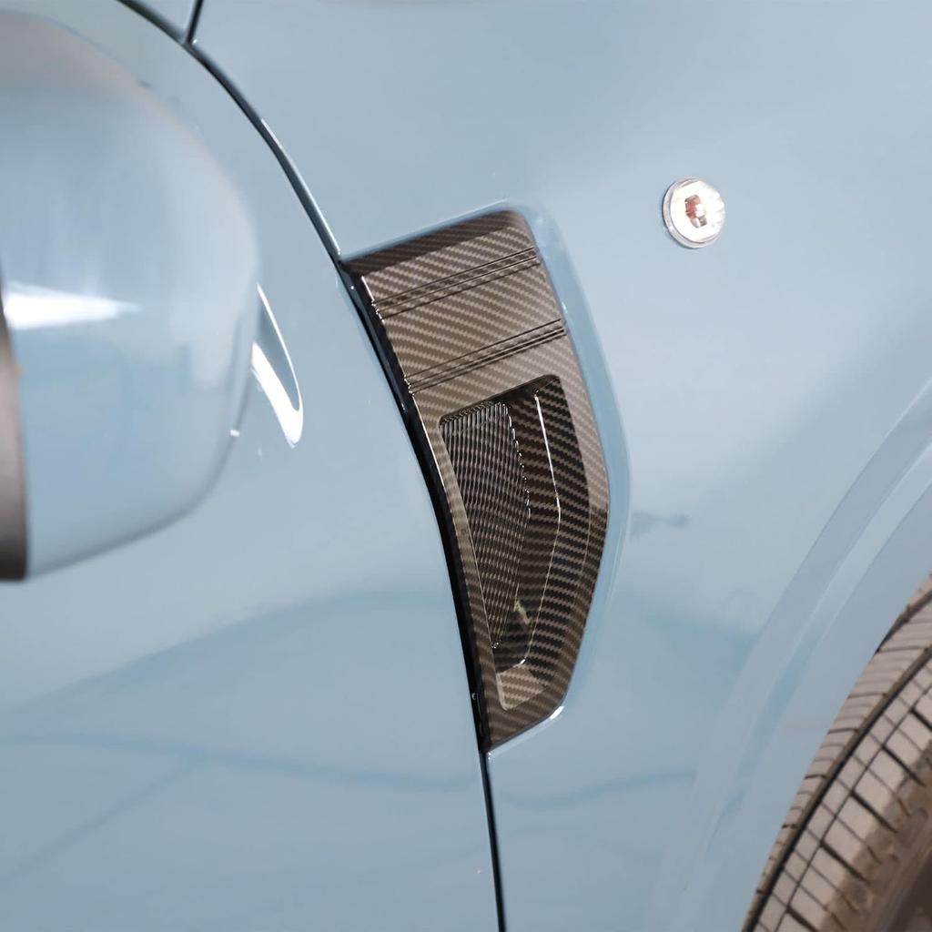 Door Front Side Fender Vents Air Outlet Cover Trim Compatible with Ford Maverick 2022-2025, Car Exterior Decoration Accessories (Carbon Fiber