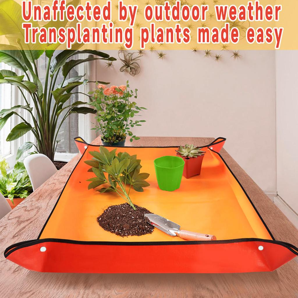 1pc Planting Mat Gardening Potting Pad Foldable Garden Plant Flower Pot Transplanting Waterproof Mats