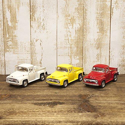1956 Ford F-100 Ford Pickup Diecast Model Car, 1/38 Scale (13cm/Ivory) American Goods, American Goods Store