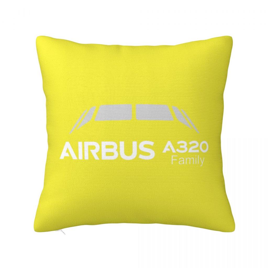 A320 Family Square Pillowcase Cushion Cover Pillow Case Throw Pillow Cover for Home Sofa Living Room