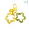 1 Stücke Fünfzackigen Stern Glocke Anhänger Schlüsselanhänger Candy Farbe Tasche Schlüsselring Schmuck Für Frauen Mädchen Auto Hängen Schmuckstück Schlüssel halter