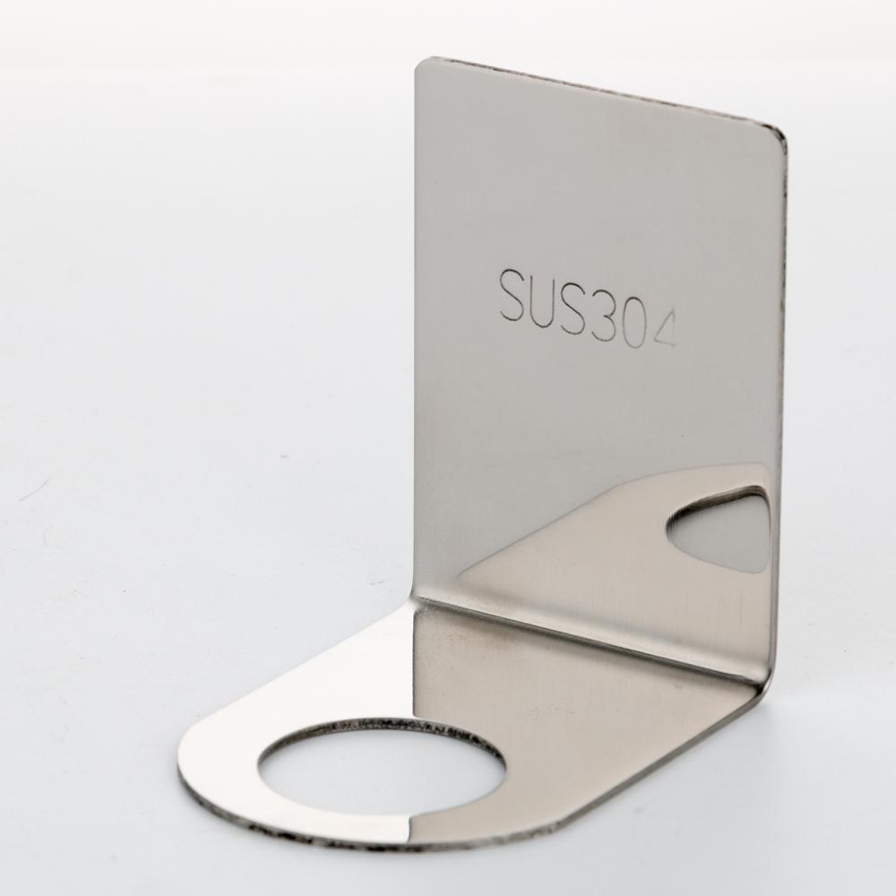 Longan Factory Cheap Price Stainless Steel Wall Bracket Wall Mounted Bottle Holder Bathroom Rack Sheet Metal Fabrication M