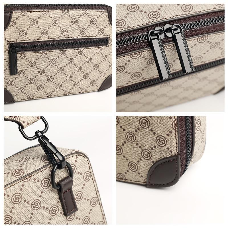 Arrival Mini Square Crossbody Bag: Casual & Stylish Shoulder Pouch with Japanese-Korean Prints for Men and Women