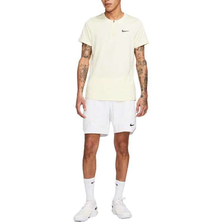 New Nike T Shirts Men's Ivory DD8321-744