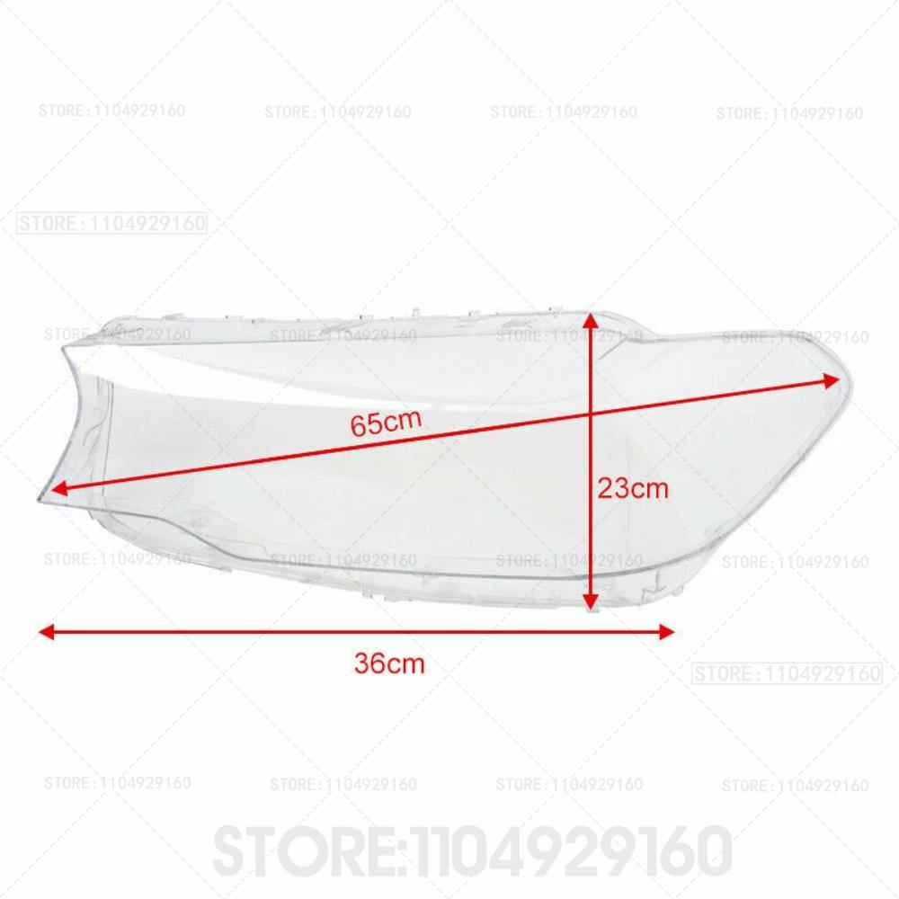 Car Glass HeadLamp Lens Caps Lampshade Shell For BMW 5 Series G30 G38 2018 2019 2020 Headlight Cover Automobiles Accessories