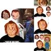 Çocuk Oyuncağı Cadılar Bayramı Lateks Maske Kan Efektli Korku Partisi Cosplay İçin