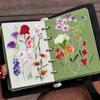 50pcs/1 lot Flower Material PET Transparent Stickers Realistic INS Style Cute Girl's Hand Account Material Storage Box Gocco