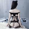 Women Sexy See Through Splicing Babydoll Dress Teddy Underwear Nightwear Set